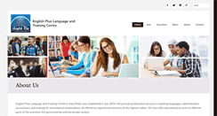 Desktop Screenshot of englishplus.ae